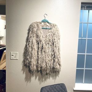 Free People shaggy cardigan